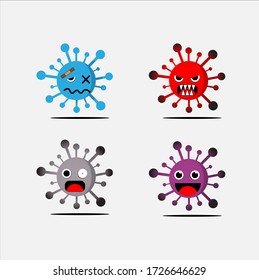 Vector - corona virus icon set