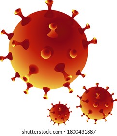 Vector corona virus que puede ser utilizado en afiches, sitios web, revistas, etc. Puede ser utilizado para la toma de conciencia de COVID 19.
