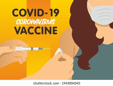 vector of corona virus vaccination in humans to create a society that is resistant to the corona virus. suitable for posters or other media about the corona virus