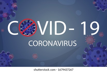 Coronavirus-Krankheit COVID-19 Infektion medizinische Illustration.pathogen respiratory Influenza covid-Viruszellen. Neuer offizieller Name für die Coronavirus-Krankheit COVID-19