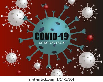 Vector of Coronavirus 2019-nCoV and Virus background .COVID-19 Corona virus outbreaking and Pandemic medical health risk concept.Vector illustration eps 10