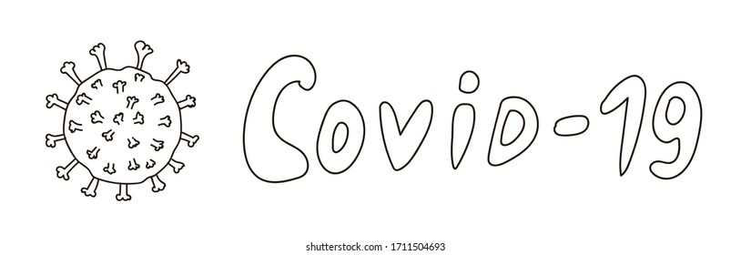 vector coronavirus  covid white background