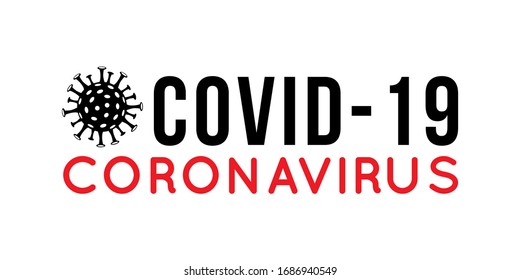 Vector Coronavirus Covid-19 black Icon Sign isolated on white background. Abstract 2019-nCoV Novel Coronavirus illustration