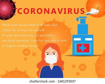 Vector of Coronavirus or COVID-19, Coronavirus Infographic.
