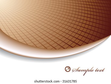 Vector corporate background in chocolate color; easy edit