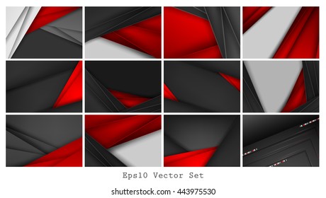vector corporate bright business cards set. Elments for design. Eps10