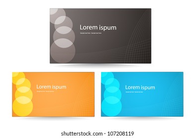 vector corporate business card set