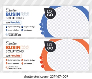 Vector corporate business facebook cover design