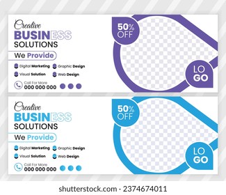 Vector corporate business facebook cover design