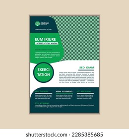 Plantilla de diseño de volante empresarial de vectores, simple y limpio a4 tamaño con sangrado.
