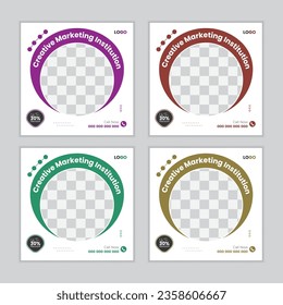 Vector corporate business social media post design and instagram post template