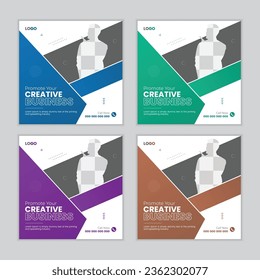 Vector corporate business social media post design and Instagram post template