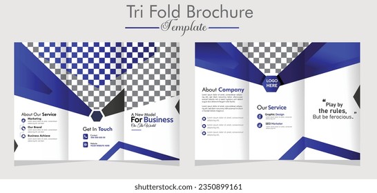 vector Corporate business trifold brochure template,professional clean trifold brochure design template with corporate concept,


