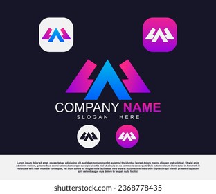 Vector corporate creative minimalist business logo design