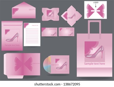 Vector corporate design for shoe business
