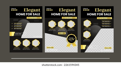vector corporate editable flyer template for Home promotion