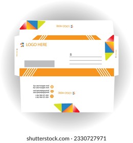 Vector corporate envelope design template.