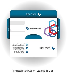 Vector corporate envelope design template.

