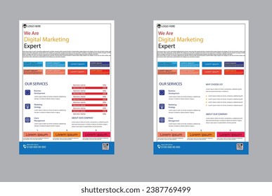 Vector Corporate Flayer Template Design