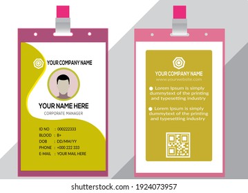 Vector corporate ID Card template design EPS 10