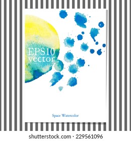 Vector corporate identity. banner, flyer design template. Brand, visualization, corporate identity business. website design. Brochure template design. Abstract background with colorful blots,