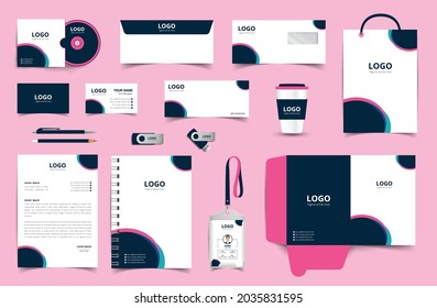 Plantilla de diseño de identidad corporativa de vectores. Diseño de diseño de diseño en paquete completo. eps10