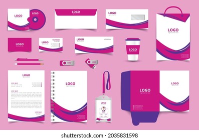 Vector Corporate Identity Design Template. Stationery design set in complete package. eps10