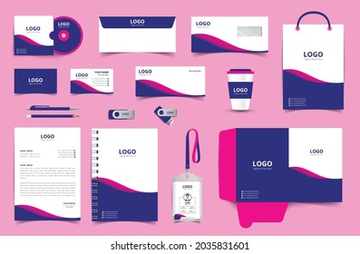 Vector Corporate Identity Design Template. Stationery design set in complete package. eps10