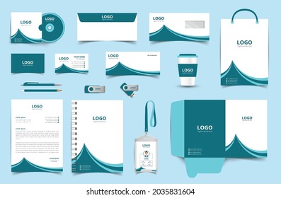 Vector Corporate Identity Design Template. Stationery design set in complete package. eps10