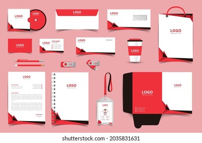Vorlage für das Design von VektorCorporate Identity. Stationery Design in komplettem Paket. eps10