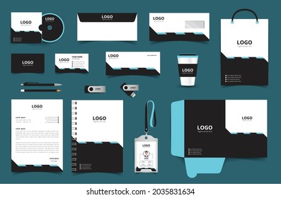 Vector Corporate Identity Design Template. Stationery design set in complete package. eps10
