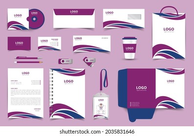 Vector Corporate Identity Design Template. Stationery design set in complete package. eps10