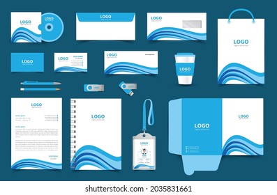 Vector Corporate Identity Design Template. Stationery design set in complete package. eps10