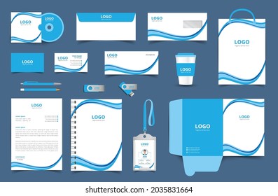 Vector Corporate Identity Design Template. Stationery design set in complete package. eps10