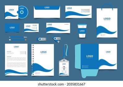 Plantilla de diseño de identidad corporativa de vectores. Diseño de diseño de diseño en paquete completo. eps10