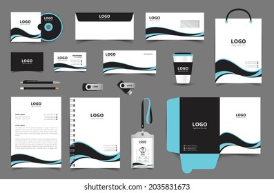 Vector Corporate Identity Design Template. Stationery design set in complete package. eps10