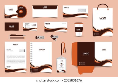 Vector Corporate Identity Design Template. Stationery design set in complete package. eps10