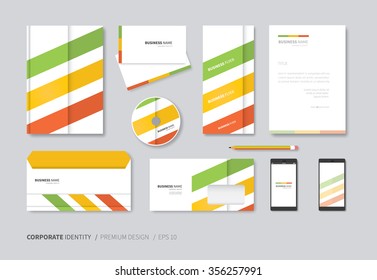vector corporate identity for full company use / modern stationery design template