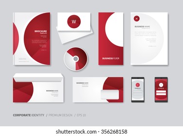 vector corporate identity for full company use / modern stationery design template