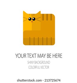 Vector corporate identity template with cat. Eps10