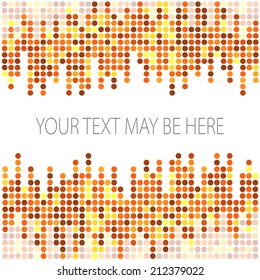 Vector corporate identity template with circle mosaic elements. Eps10