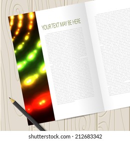 Vector corporate identity template with shine elements. Eps10