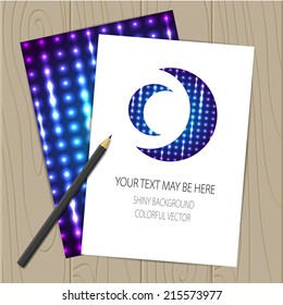 Vector corporate identity template with shine elements. Eps10