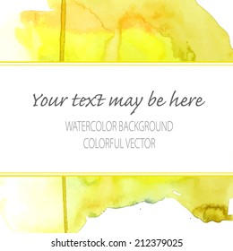 Vector corporate identity template with watercolor elements. Eps10