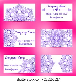 Vector Corporate identity templates with blurred  background.Design templates collection with  geometric triangular backdrop.