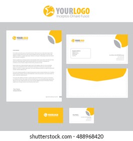 Vector corporate identity templates. Modern business stationery design