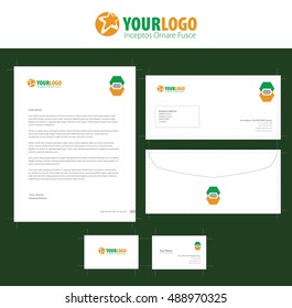 Vector corporate identity templates. Modern business stationery design