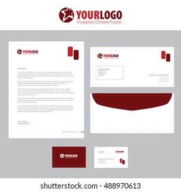 Vector corporate identity templates. Modern business stationery design