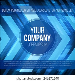 Vector Corporate identity templates with techno modern abstract background 