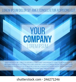 Vector Corporate identity templates with techno modern abstract background 